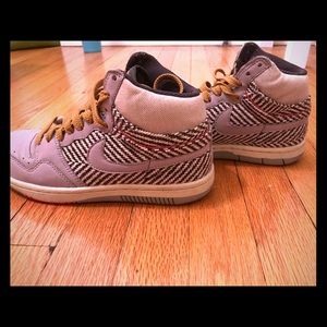 Nike Dunks High Top Hipster Tweed